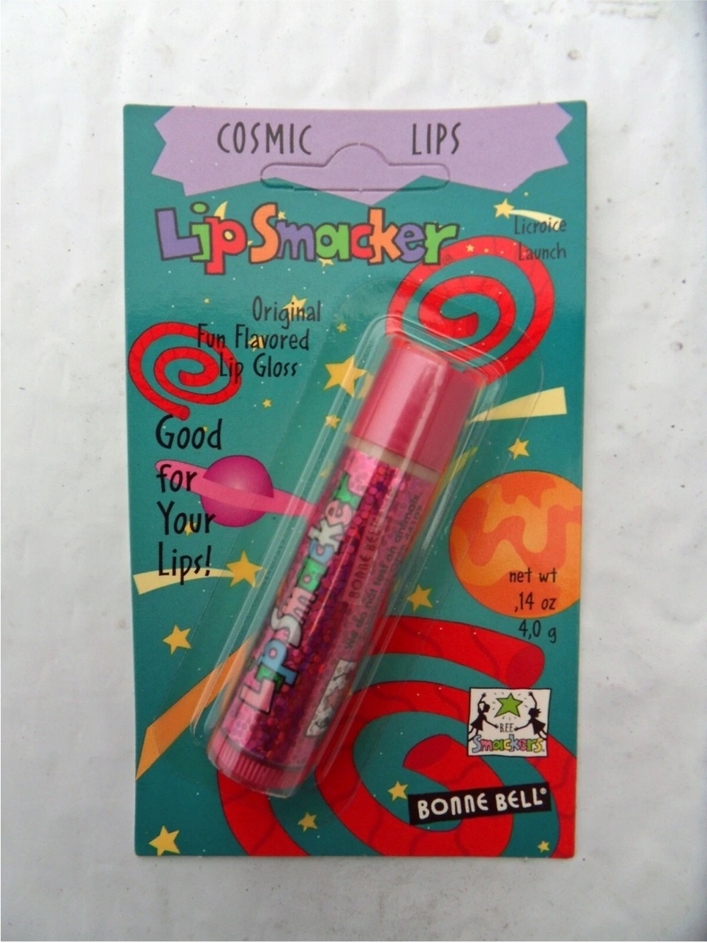 Bonne Bell Cosmic Lips Original Flavored Lip Gloss - Licorice Launch Collectibl